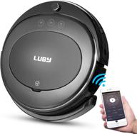 🤖 luby robot vacuum cleaner - wi-fi connectivity, self-charging, super-thin, quiet | ideal for pet hair, hard floors, low-pile carpets - black логотип