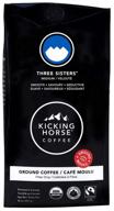 ☕ premium organic fairtrade coffee: three sisters kicking horse, medium roast, ground, 10 oz - kosher certified logo