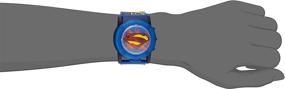 img 2 attached to 🕒 DC Comics Boys' Blue Casual Watch: Analog-Quartz Plastic Strap, Model SUP6000SR