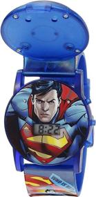 img 3 attached to 🕒 DC Comics Boys' Blue Casual Watch: Analog-Quartz Plastic Strap, Model SUP6000SR