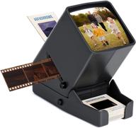 🔍 usb powered slide viewer with 3x magnification, led lighted illumination for slides and 35mm film negatives – cable included logo