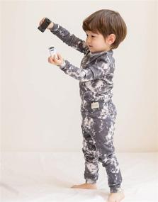 img 3 attached to 👶 VAENAIT BABY 12M-12 Toddler_Kids_Boys_Girls 100%_Cotton Marbling_Slim_Fit Sleepwear Pajamas 2pcs_Pjs_Set