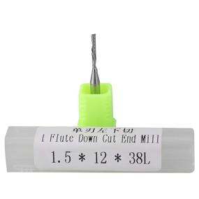 img 1 attached to LIBOQIAO Diameter 1 5Mmx12Mm Downcut Aluminium