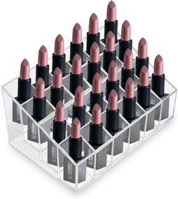 img 1 attached to 💄 Clear Transparent Makeup Organizer Rack: Ideal for Lipstick, Brushes, Bottles, and More – Display and Store Your Cosmetics