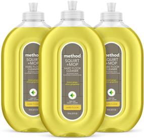 img 4 attached to 🍋 Method Lemon Ginger Squirt + Mop Hard Floor Cleaner - 25 Oz (Pack of 3), Varying Packaging