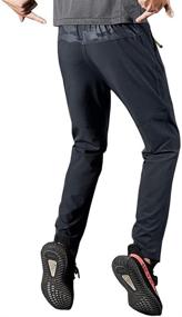 img 2 attached to Rdruko Men's Lightweight Breathable Quick Dry Jogger Pants for Hiking, Running, and Outdoor Sports