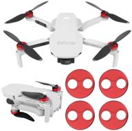 4 шт./компл. крышка двигателя, защита двигателя для dji mavic mini/dji mini 2/mini se аксессуары водонепроницаемая, пыленепроницаемая крышка двигателя для dji mavic (красный) логотип