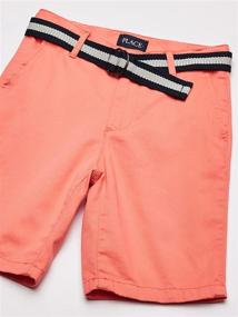 img 3 attached to 🩳 Premium Belted Chino Shorts for Boys at Children's Place: Quality Boys' Clothing