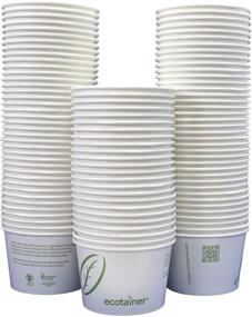 img 2 attached to 🌱 Convenience meets sustainability: Ecotainer 50 Paper Bowls (12 Ounce) with Lids