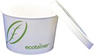 🌱 convenience meets sustainability: ecotainer 50 paper bowls (12 ounce) with lids logo