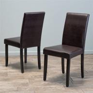 🪑 stylish and comfortable christopher knight home ryan dining chair in brown - perfect addition to any dining room! logo