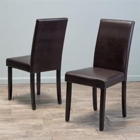 img 4 attached to 🪑 Stylish and Comfortable Christopher Knight Home Ryan Dining Chair in Brown - Perfect Addition to Any Dining Room!