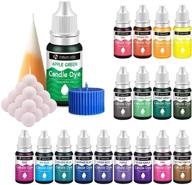 🕯️ premium candle dye set - 18 highly concentrated liquid colorants for candle making supplies, soy wax, gel wax, and paraffin wax logo