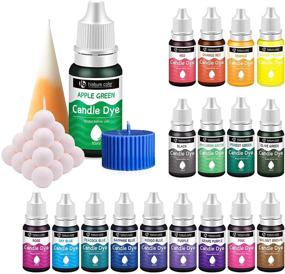 img 4 attached to 🕯️ Premium Candle Dye Set - 18 Highly Concentrated Liquid Colorants for Candle Making Supplies, Soy Wax, Gel Wax, and Paraffin Wax