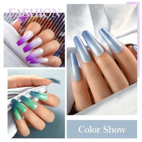 img 2 attached to 8Pcs Mood Changing Gel Nail Polish Set with UV Light Starter Kit - Color Changing Gel Nail Polish Kit 24W UV LED Nail Lamp Gel Top Base Coat Manicure Tools Decorations - Perfect Gift Set for Home DIY Nail Salon By Coscelia