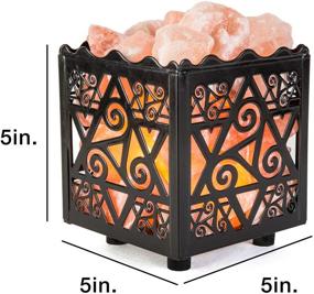 img 3 attached to Himalayan Pink Salt Lamp Basket: Enhance your Space with Dimmable Warmth