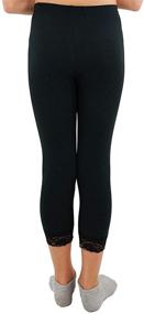 img 1 attached to Vivians Fashions Capri Leggings Cotton Girls' Clothing and Leggings