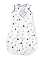 👶 swaddledesigns cotton sleeping sack with 2-way zipper, premium cotton flannel - made in the usa (true blue little chickies, 6-12 months) logo