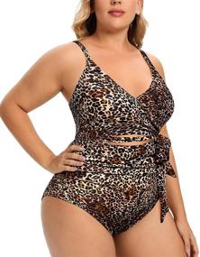 img 1 attached to 👙 Daci Women's Swimsuits: Stylish Waisted Swimwear Monokini for Enhanced Comfort and Fashion