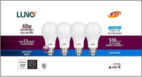 img 3 attached to LUNO A19 LED Bulb for Industrial Lighting Components, Non-Dimmable for Energy Efficiency