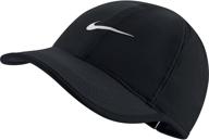 🏃 stay cool and light: nike women's featherlight running cap for enhanced performance logo