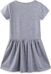 img 2 attached to 👗 Mud Kingdom Little Dresses Sleeve Girls' Clothing: Charming Styles for Your Little Fashionistas