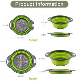 img 3 attached to Collapsible Colander Silicone Kitchen Strainer Kitchen & Dining