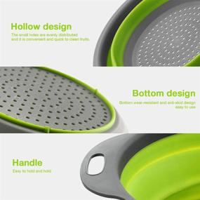 img 2 attached to Collapsible Colander Silicone Kitchen Strainer Kitchen & Dining