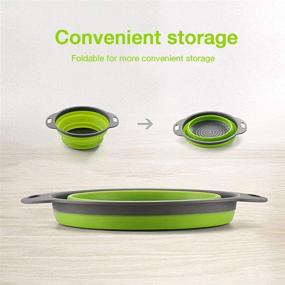 img 1 attached to Collapsible Colander Silicone Kitchen Strainer Kitchen & Dining