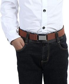 img 1 attached to 👦✨ Toddler Boy Kids Buckle Belt - Ideal Boys' Accessories for a Stylish Look