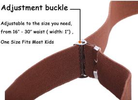 img 2 attached to 👦✨ Toddler Boy Kids Buckle Belt - Ideal Boys' Accessories for a Stylish Look