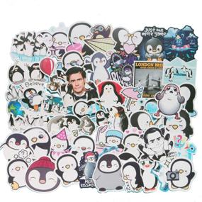 img 1 attached to Mr. Poppers Penguins Laptop Stickers for Kids - American Movie Decal Pack 🐧 (50 Pcs) Waterproof Cartoon Vinyl Water Bottle Car Skateboard Motorcycle Bicycle Luggage Guitar Bike Decoration