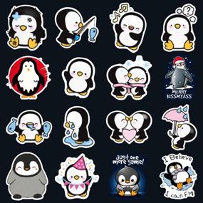 img 2 attached to Mr. Poppers Penguins Laptop Stickers for Kids - American Movie Decal Pack 🐧 (50 Pcs) Waterproof Cartoon Vinyl Water Bottle Car Skateboard Motorcycle Bicycle Luggage Guitar Bike Decoration