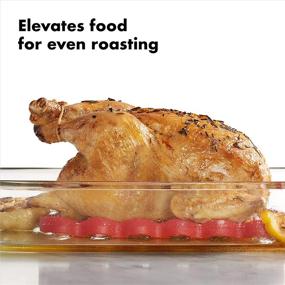 img 2 attached to 🔥 OXO Good Grips Silicone Roasting Racks, 2-Pack - Efficient Cooking & Easy Handling!