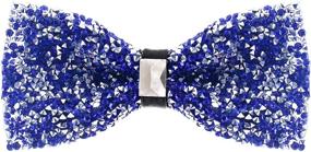 img 3 attached to Stylish Gold Rhinestone Bowtie for Men: Adjustable Men's Accessories incl. Ties, Cummerbunds, and Pocket Squares