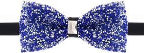 img 2 attached to Stylish Gold Rhinestone Bowtie for Men: Adjustable Men's Accessories incl. Ties, Cummerbunds, and Pocket Squares