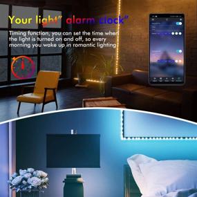 img 1 attached to 🌈 EACHPAI 82ft/25m Smart LED Strip Lights: Sync with Music, Color Changing RGB Light Strip with Bluetooth Control – Perfect for Bedroom, Home Decoration, Party, Festival