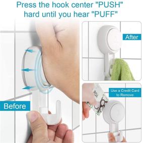 img 3 attached to LUXEAR Suction Bathroom Organizer with Powerful Holding Capability