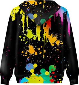 img 3 attached to Linnhoy Colorful Hoodies Crewneck Sweatshirt Outdoor Recreation for Hiking & Outdoor Recreation Clothing