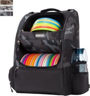 kgmcare disc golf backpack: camo bag with 20+ disc capacity & storage pockets (discs not included) логотип