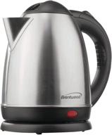 brentwood kt-1780 stainless steel cordless electric kettle - efficient and stylish hot water solution logo