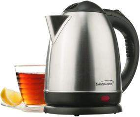 img 3 attached to Brentwood KT-1780 Stainless Steel Cordless Electric Kettle - Efficient and Stylish Hot Water Solution