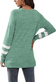 img 1 attached to Color Block Sweaters for Women: Geifa Crewneck Sweatshirts with Long Sleeve Tunic Tops