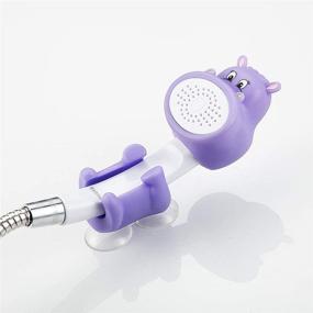 img 3 attached to 🛀 KAIYING Children's Handheld Shower Head: Cartoon Water Flow Spray for Fun Bath Time - Includes Showerhead, Hose, and Diverter