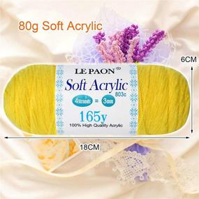 img 1 attached to PAON Acrylic Knitting Crochet Beginner Knitting & Crochet for Yarn