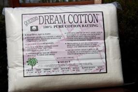 img 1 attached to 🧵 Премиум Вата Quilter's Dream из хлопка - Натуральная выборка-Средняя толщина-Кинг: Незаменимый элемент для идеально уплотненных одеял
