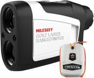 🏌️ mileseey golf range finder with slope on/off, 660 yards range finder with flag-lock, vibration, and carrying case - legal for tournament play, accurate to ±0.55 yards, 6x magnification, free battery included логотип