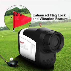 img 1 attached to 🏌️ MiLESEEY Golf Range Finder with Slope On/Off, 660 Yards Range Finder with Flag-Lock, Vibration, and Carrying Case - Legal for Tournament Play, Accurate to ±0.55 Yards, 6X Magnification, Free Battery Included