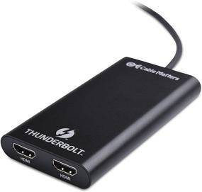 img 2 attached to 🔌 Кабель Matters Thunderbolt 3 к двум адаптерам HDMI: сертифицирован для двух 4К 60 Гц | Mac и Windows | Не для портов USB-C без логотипа Thunderbolt.