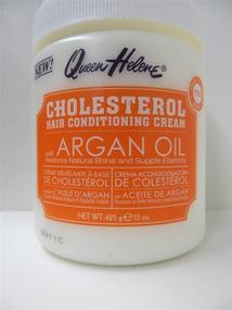 img 3 attached to 💆 QUEEN HELENE Argan Oil Cholesterol Hair Conditioning Creme - 15 oz